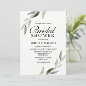 Invitation de Fête des mariées d'aquarelle moderne (Debout devant)