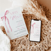 Invitation de Fête des mariées de Bow rose | Boho 