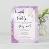 Invitation de Fête des mariées de Brunch & Bubbly (Debout devant)