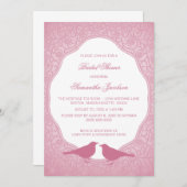 Invitation de Fête des mariées de cadre de couleur (Devant / Derrière)