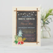 Invitation de Fête des mariées de chalk de l'Aloha (Debout devant)