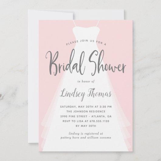 Invitation de Fête des mariées de couleur moderne  (Devant)