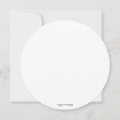 Invitation de Fête des mariées de couronne fleurie (Dos)