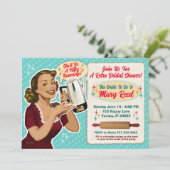 Invitation de Fête des mariées de femme au foyer h (Debout devant)