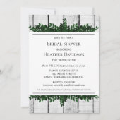 Invitation de Fête des mariées de feuillage rustiq (Devant)