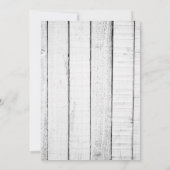 Invitation de Fête des mariées de feuillage rustiq (Dos)