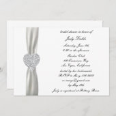 Invitation de Fête des mariées de Mariage de Diamo (Devant / Derrière)