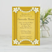 Invitation de Fête des mariées de Mariage Rustic G (Debout devant)