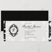Invitation de Fête des mariées de monogramme perso (Devant / Derrière)