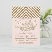 Invitation de Fête des mariées de Parties scintill (Debout devant)