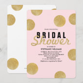 Invitation de Fête des mariées de Parties scintill (Devant / Derrière)