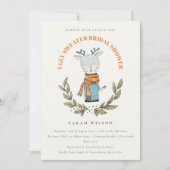 Invitation de Fête des mariées de rennes doux et m (Devant)