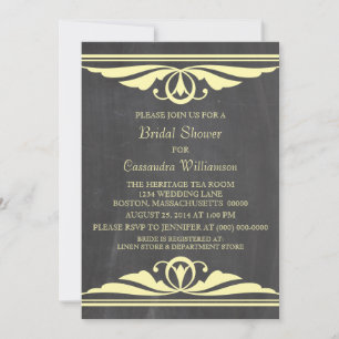 Invitation de Fête des mariées de tableau de bord
