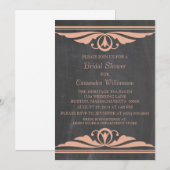 Invitation de Fête des mariées de tableau de bord (Devant / Derrière)