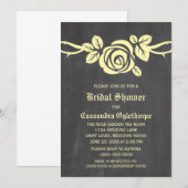 Invitation de Fête des mariées de tableau rouge ro (Devant / Derrière)