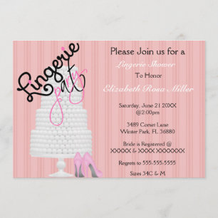 Invitation de Fête des mariées de talons noirs et 