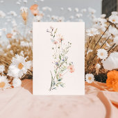 Invitation de Fête des mariées Dreamy Fleur sauvag