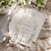 Invitation de Fête des mariées Dreamy Fleur sauvag