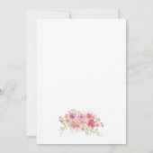 Invitation de Fête des mariées Fleur sauvage viole (Dos)