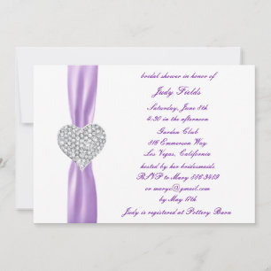 Invitation de Fête des mariées Mariage de coeur de