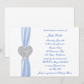 Invitation de Fête des mariées Mariage Diamond Hea (Devant / Derrière)
