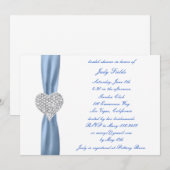 Invitation de Fête des mariées Mariage Diamond Hea (Devant / Derrière)