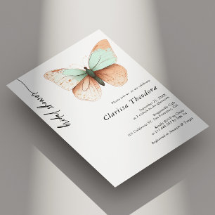 Invitation de Fête des mariées minimaliste Pastel