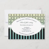 Invitation de Fête des mariées Turquoise et jaune (Devant)