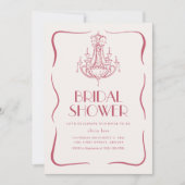 Invitation de Fête des mariées vintage Whimsical R (Devant)