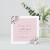 Invitation de fête des mères à l'aquarelle Rose Ro (Debout devant)