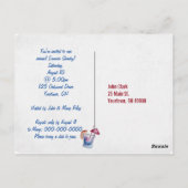 Invitation de fête d'été (Dos)
