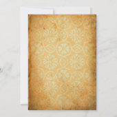 Invitation de fête d'été au tournesol vintage (Dos)