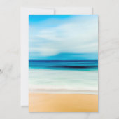 Invitation de fête d'été plage mer (Dos)