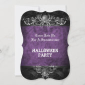 Invitation de fête d'Halloween (Devant)
