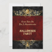 Invitation de fête d'Halloween (Devant)