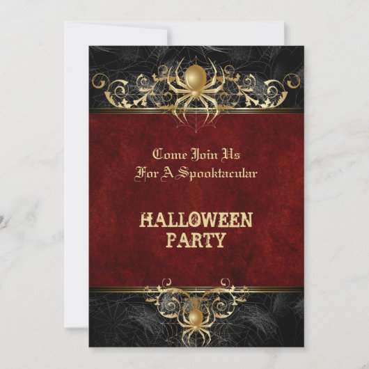 Invitation de fête d'Halloween (Devant)