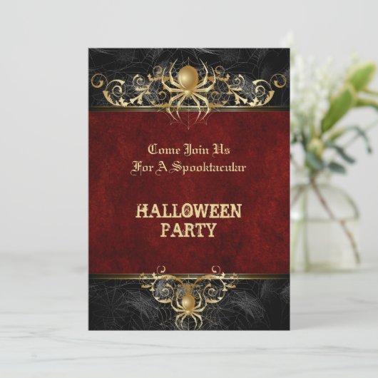 Invitation de fête d'Halloween (Debout devant)