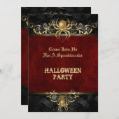 Invitation de fête d'Halloween (Devant / Derrière)