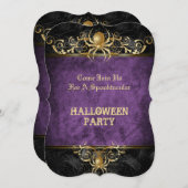 Invitation de fête d'Halloween (Devant / Derrière)