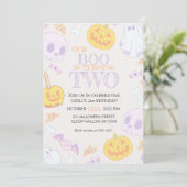 Invitation de fête d'Halloween 2e anniversaire (Debout devant)