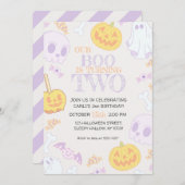 Invitation de fête d'Halloween 2e anniversaire (Devant / Derrière)