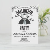 Invitation de fête d'Halloween adulte (Debout devant)