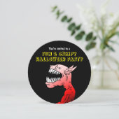 Invitation de fête d'Halloween amusante et Déplais (Debout devant)