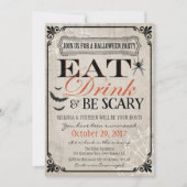 Invitation de fête d'Halloween, Anniversaire d'Hal (Devant)
