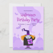 Invitation de fête d'Halloween, Anniversaire d'Hal (Devant)