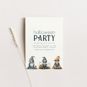 Invitation de fête d'Halloween avec des squelettes