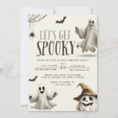 Invitation de fête d'Halloween, Costume Citrouille (Devant)