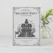 Invitation de fête d'Halloween dans une maison han (Debout devant)