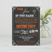 Invitation de fête d'Halloween de typographie (Debout devant)