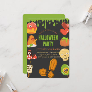 Invitation de fête d'Halloween effrayante
